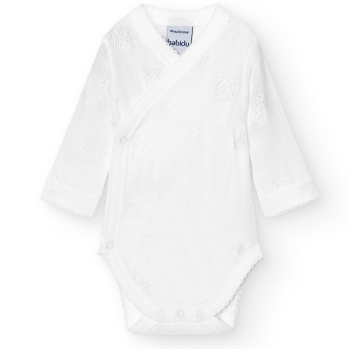 Romper overslag beertjes lange mouw - Babidu