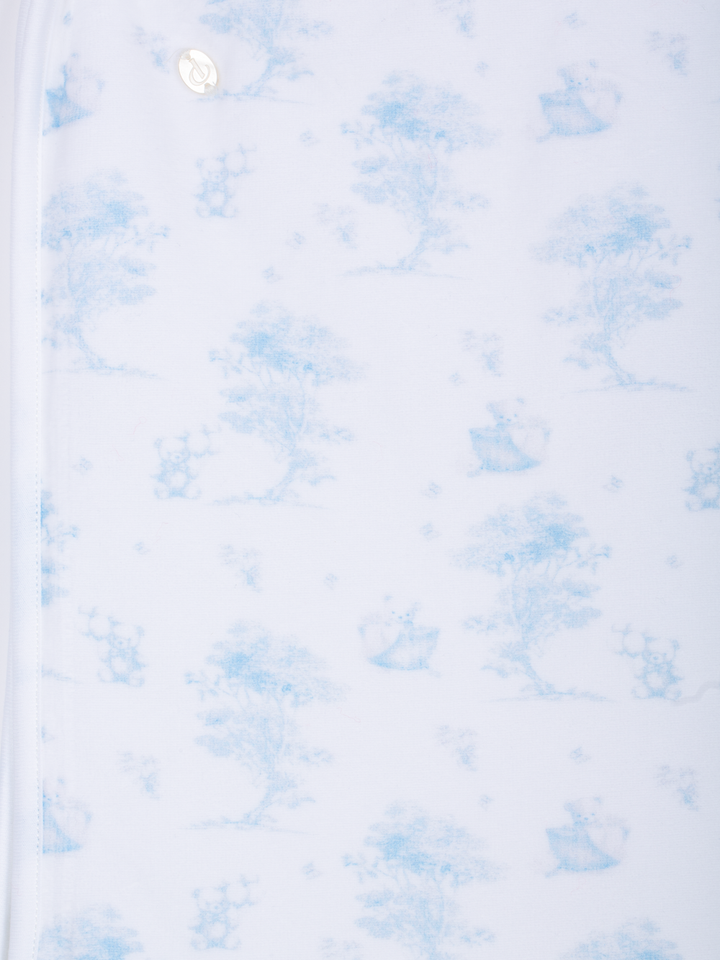 Patachou Velours Baby Boxpakje Toile de Jouy Berenprint - lichtblauw & lichtroze