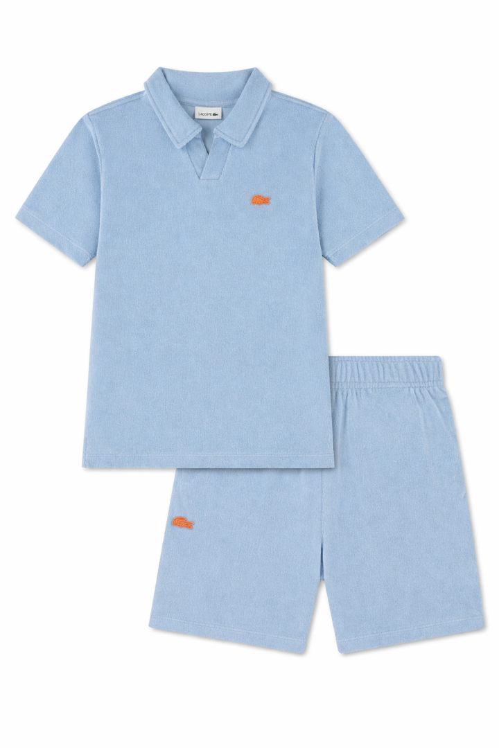 Badstof Set Jongens – Polo & Short Blauw – Lacoste