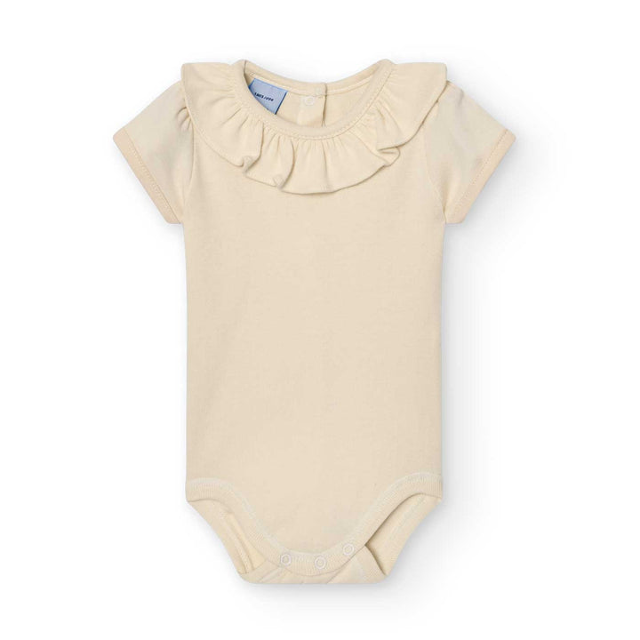 Romper/body ruche kraag + pof mouwen - Babidu