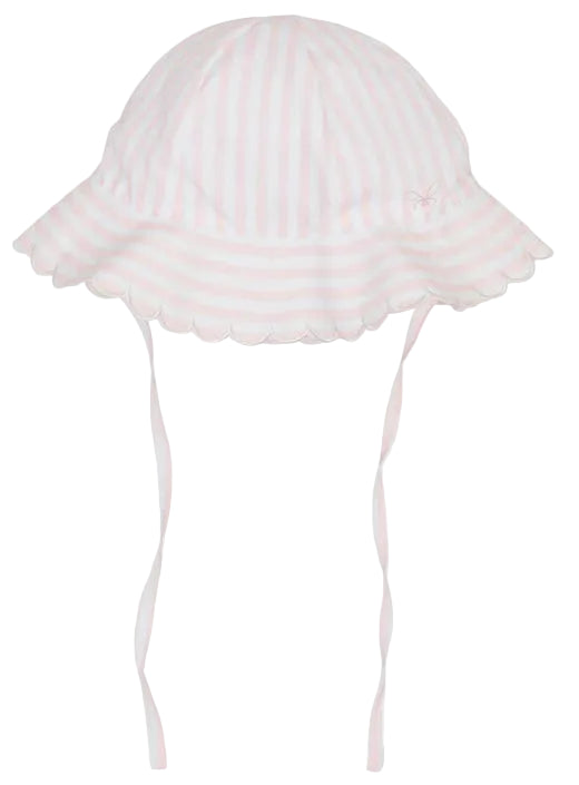 Livly zonnehoedje roze wit gestreept baby