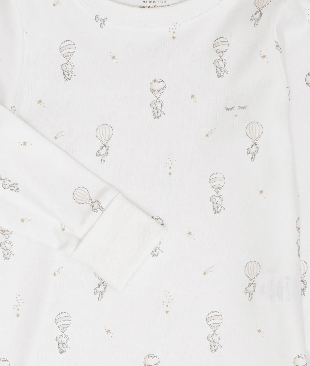 LIVLY Flying Elephants 2-delige Kinderpyjama – Pima Katoen