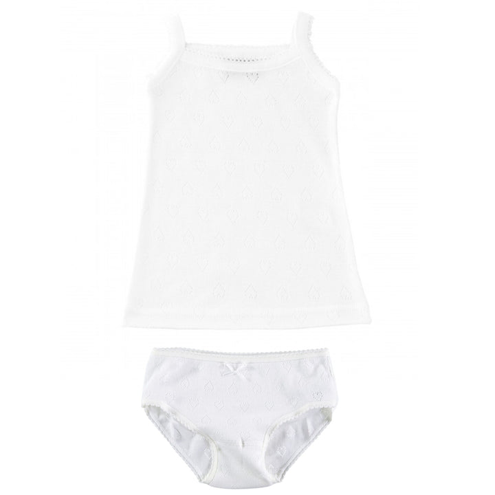 Ondergoed Setje hartjes (wit) - Babidu