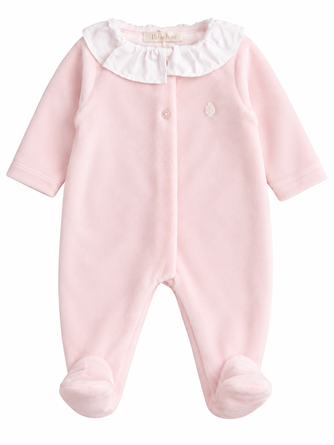 Patachou Klassiek Velours Babypakje met Kraag