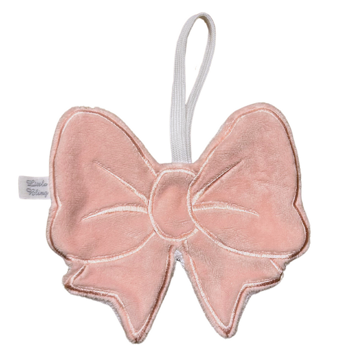 Speendoek bow + initiaal (div. kleuren) - Little Mack