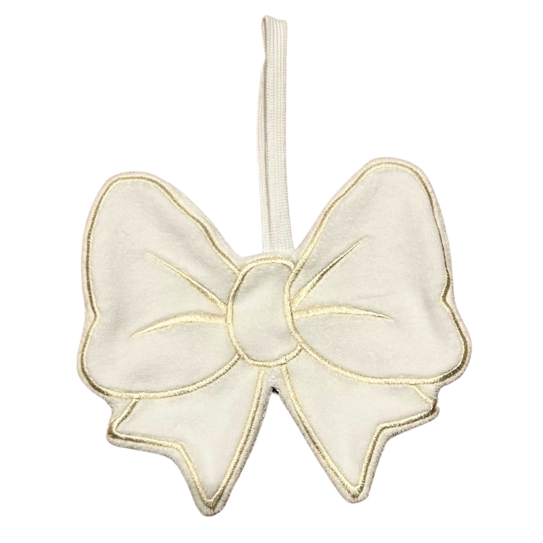 Speendoek bow + initiaal (div. kleuren) - Little Mack