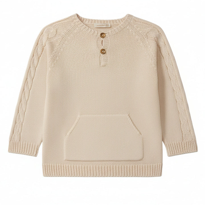 Trui gebreid beige - Wedoble