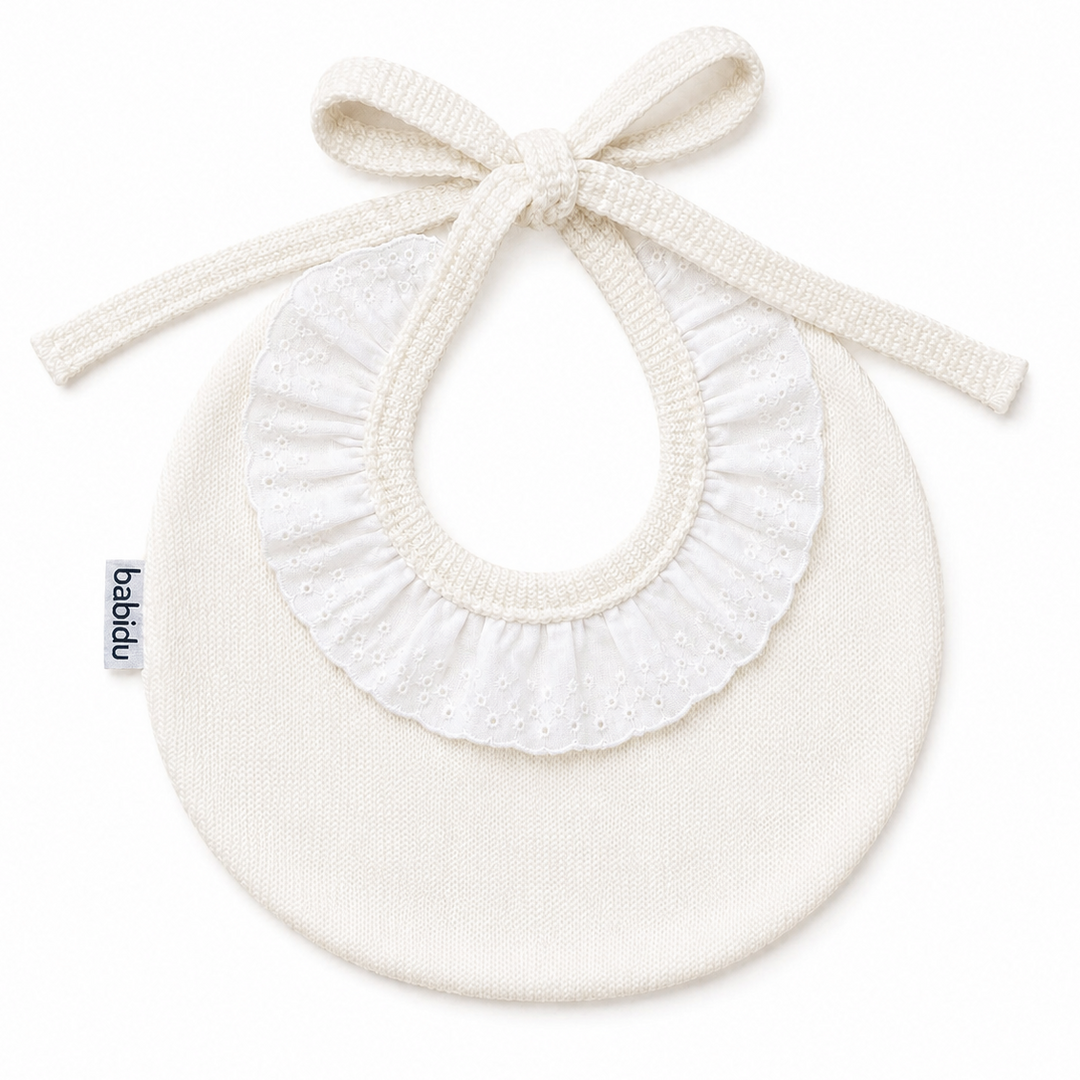 Slabber broderie met naam - Babidu