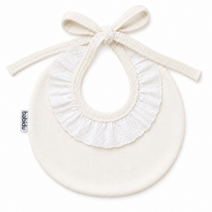 Slabber broderie met naam - Babidu