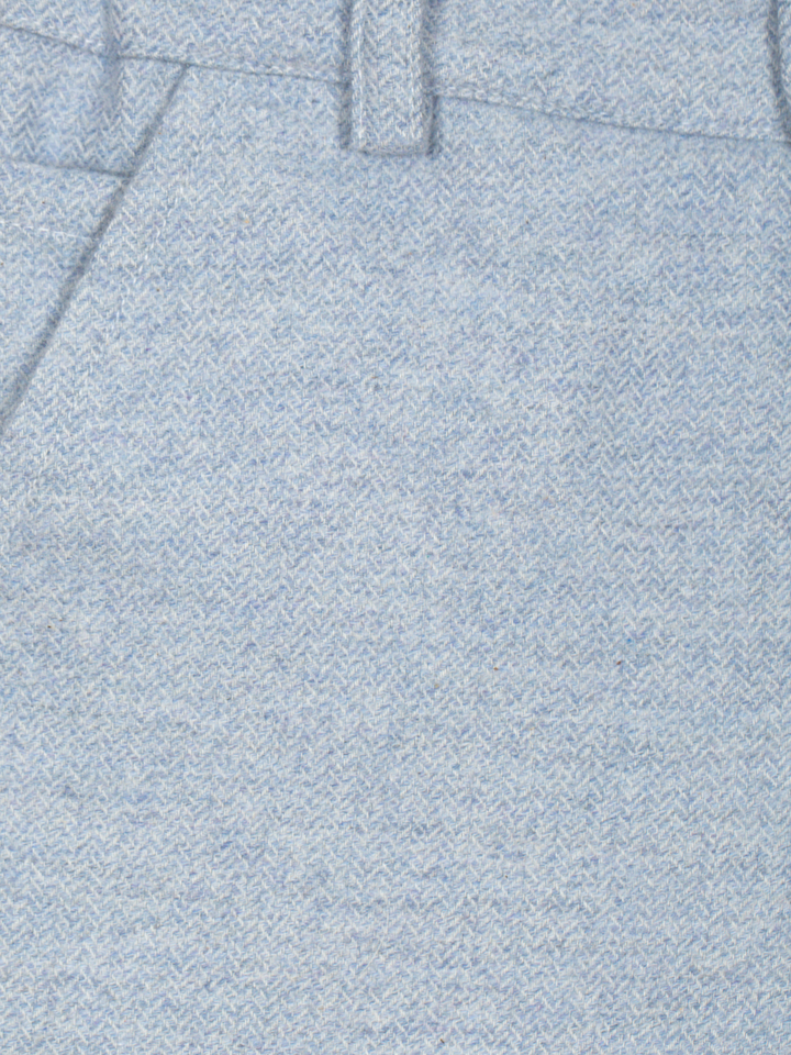 Broek gebreid katoen (Melange blue) - Patachou