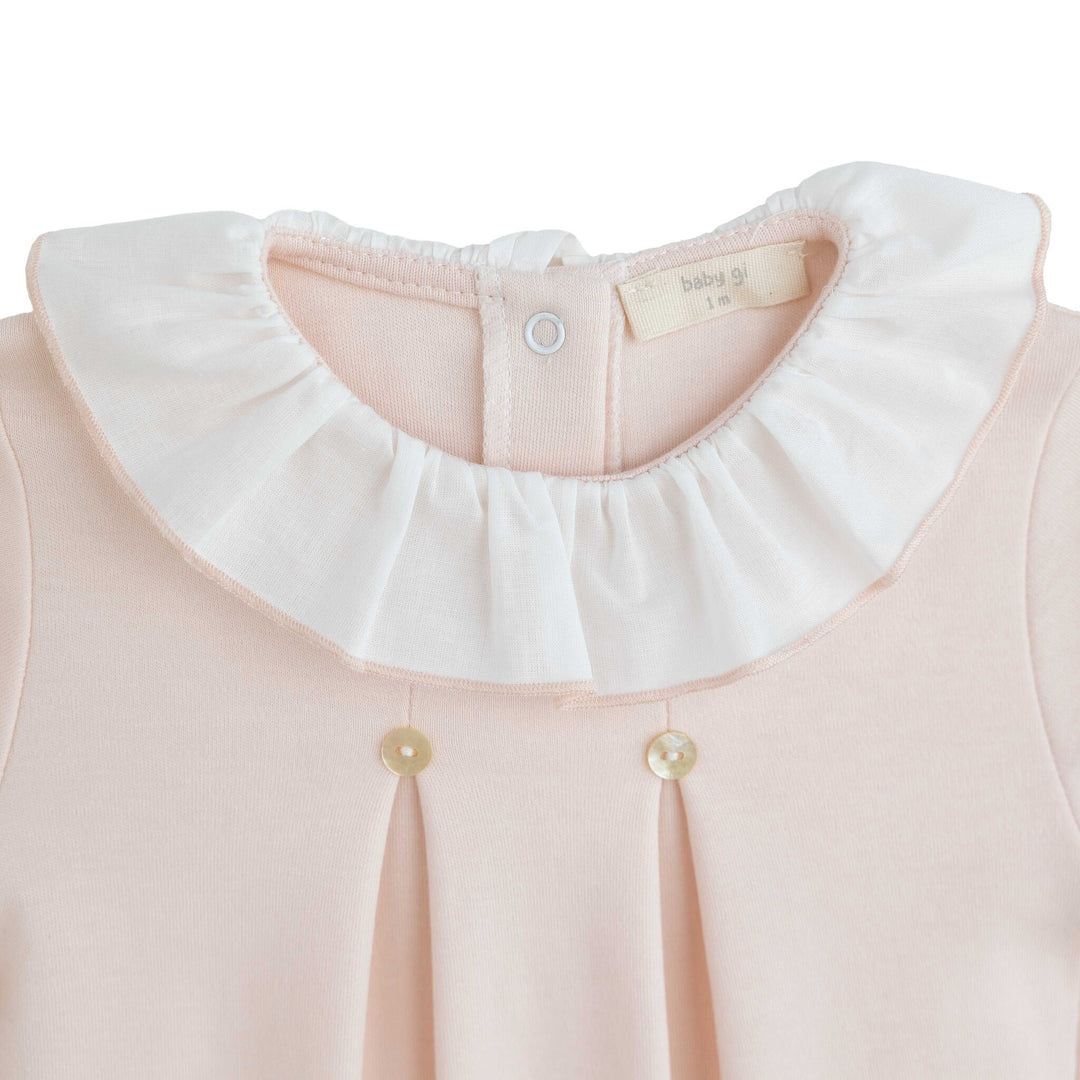 Babypakje  volant kraag (peach) - Baby Gi