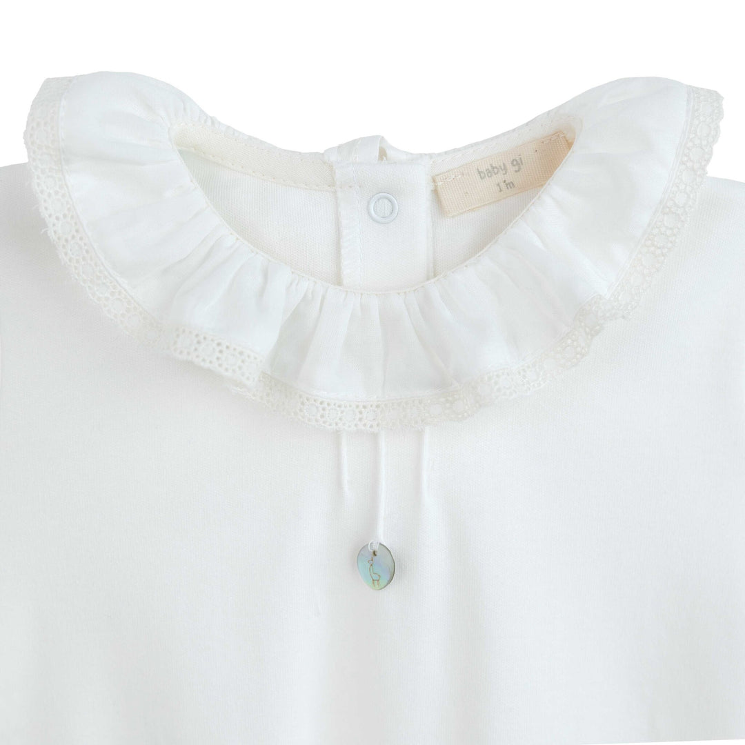 Babypakje  volant kraag (ivory) - Baby Gi