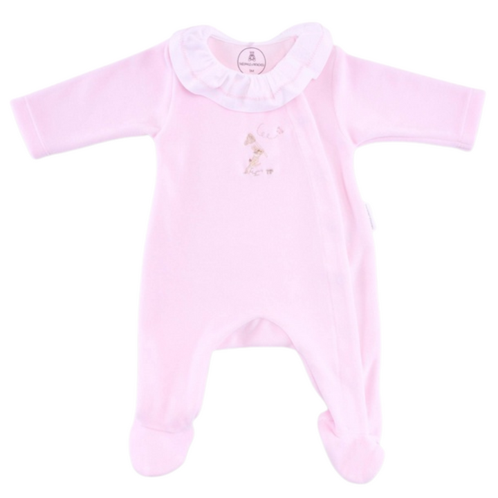 Babypakje velours Pink garden party - Theophile et Patachou