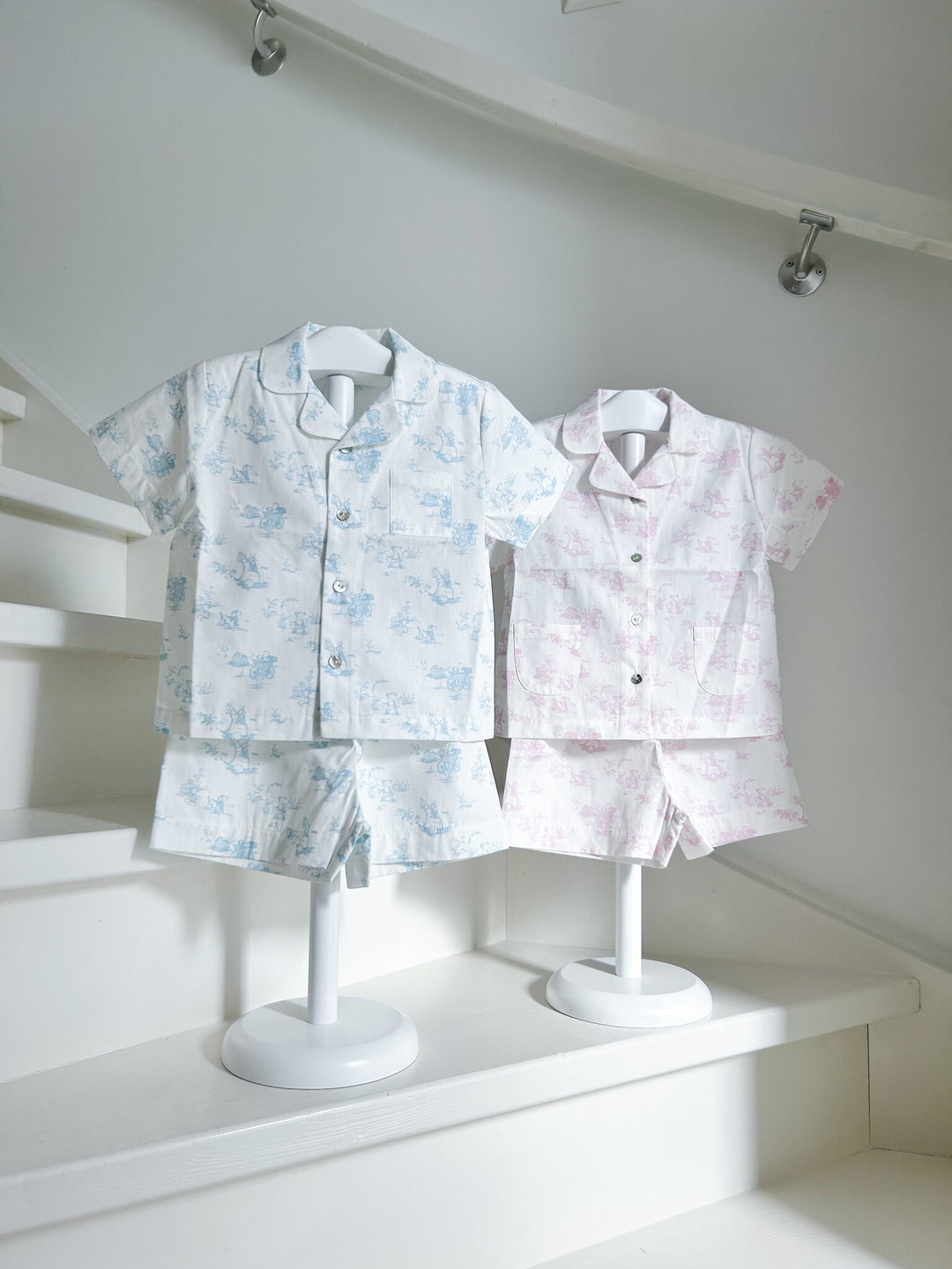 Pyjama Toile de Jouy (lichtroze) - Purete