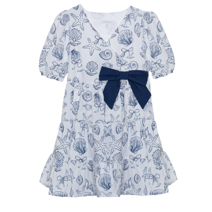 Jurk Poplin Seashells print - Patachou