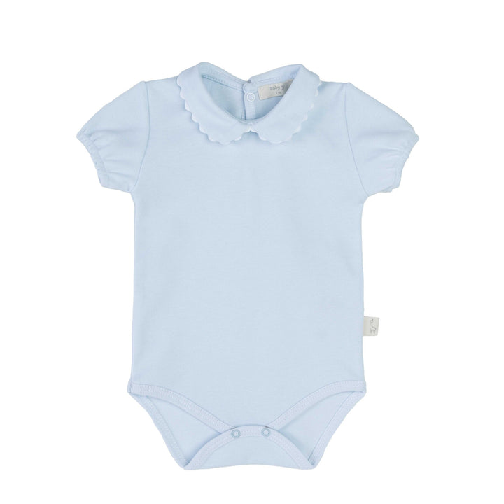 Body/romper serpetine kraagje (lichtblauw) - Baby Gi
