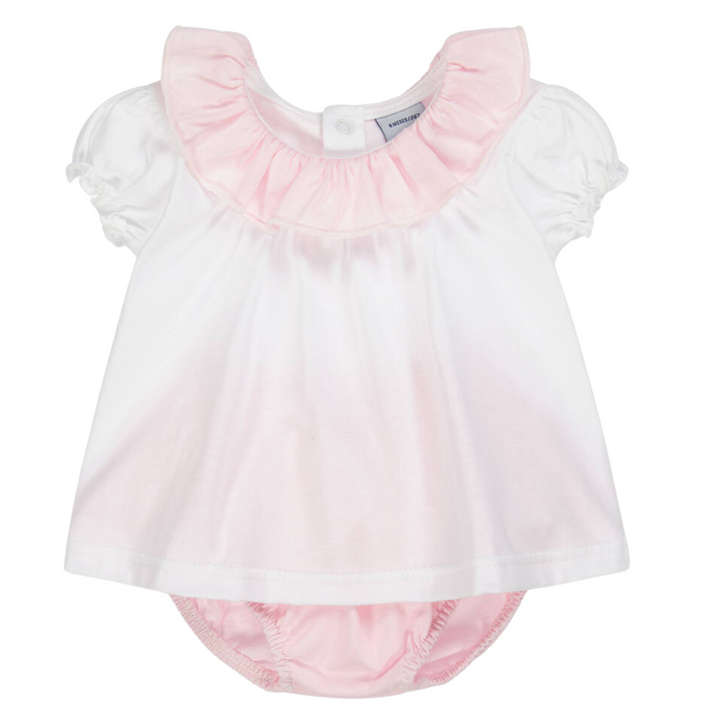 2-Delige Frilly set  (lichtroze) - Babidu