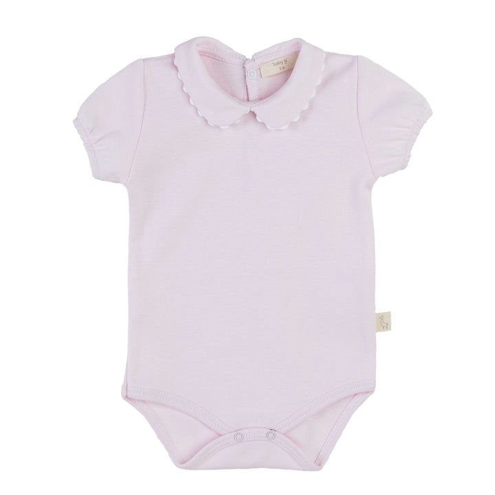 Body/romper serpetine kraagje (lichtroze) - Baby Gi