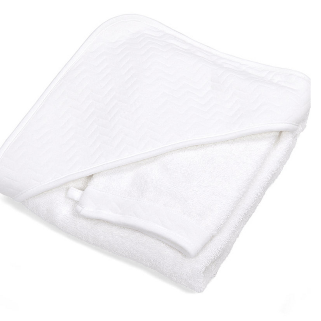 Badcape + washand Chevron (div. kleuren) - Poetree