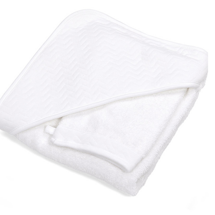 Badcape + washand Chevron (div. kleuren) - Poetree