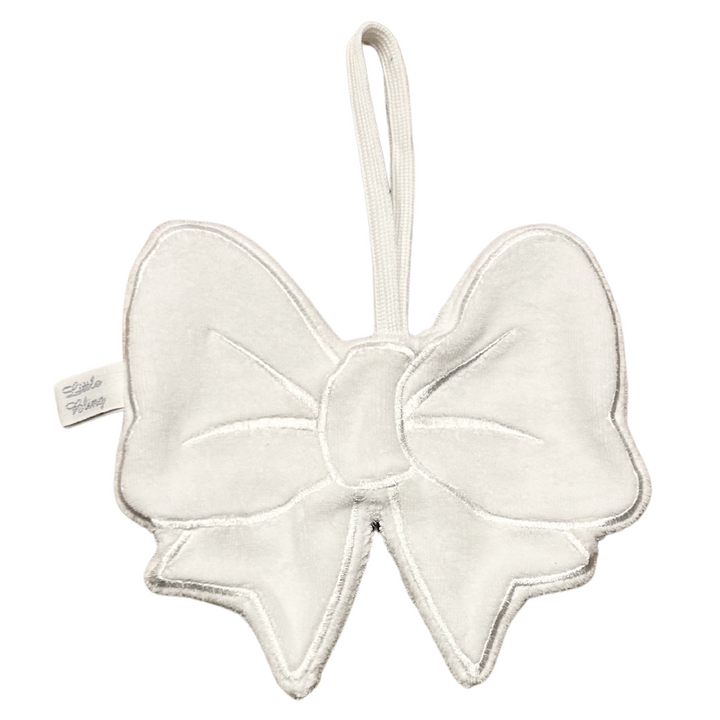 Speendoek bow + initiaal (div. kleuren) - Little Mack