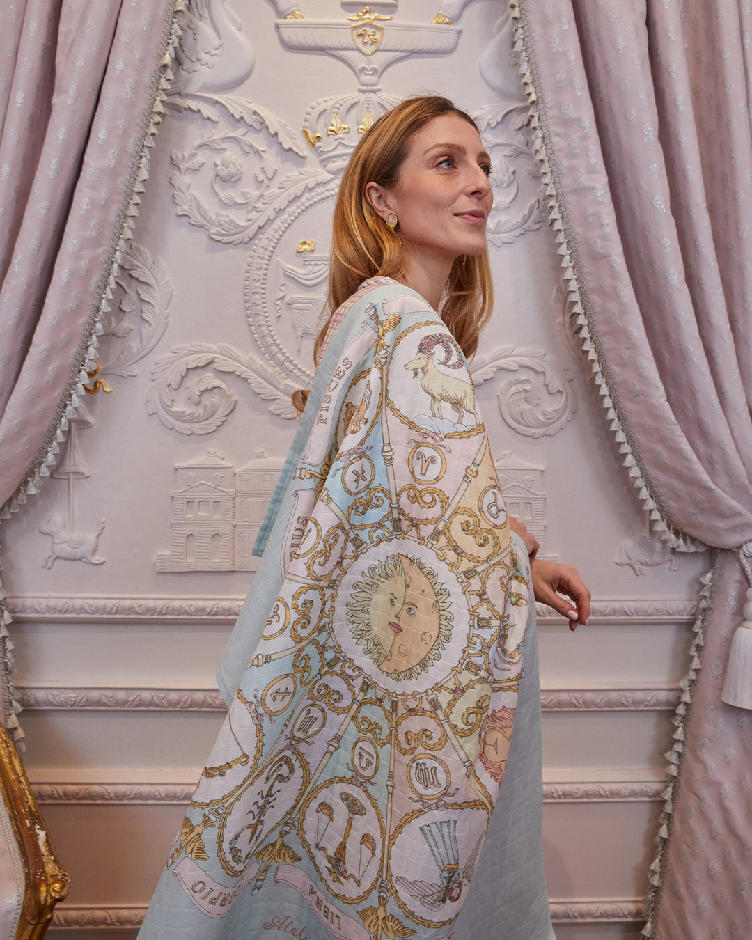 Carre Zodiac blue - Atelier Choux