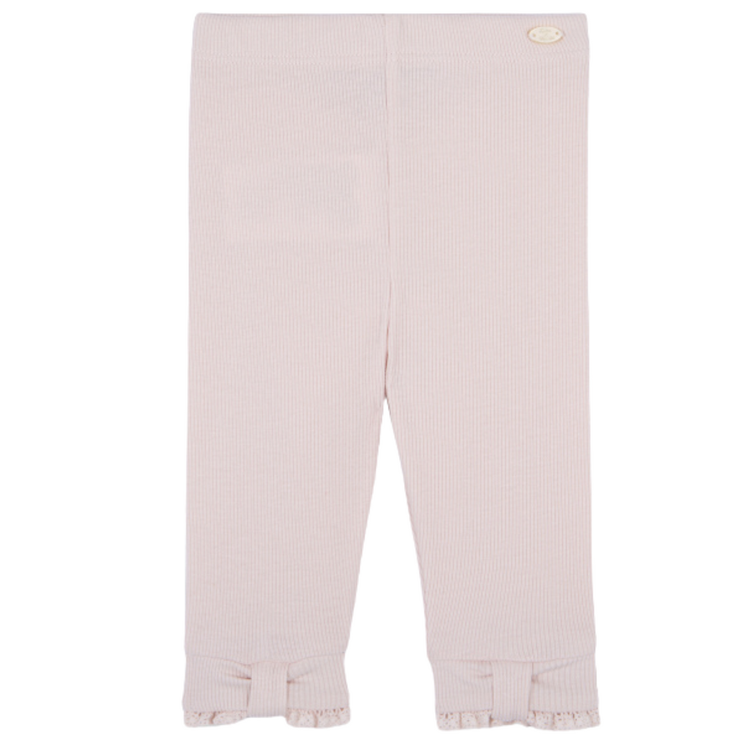 Legging rib met strik (Pale Pink) - Tartine et Chocolat