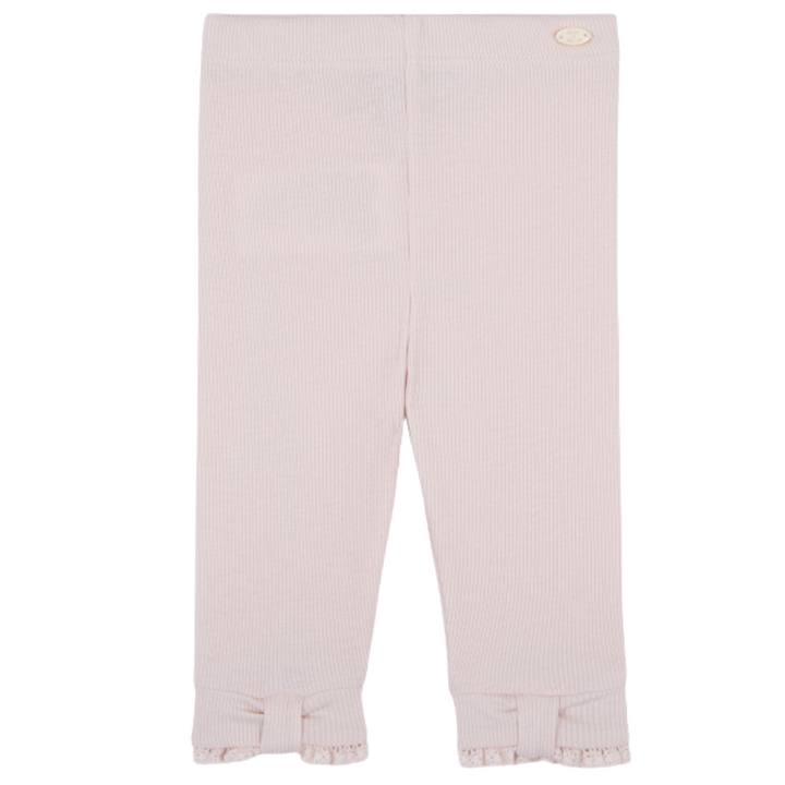 Legging rib met strik (Pale Pink) - Tartine et Chocolat