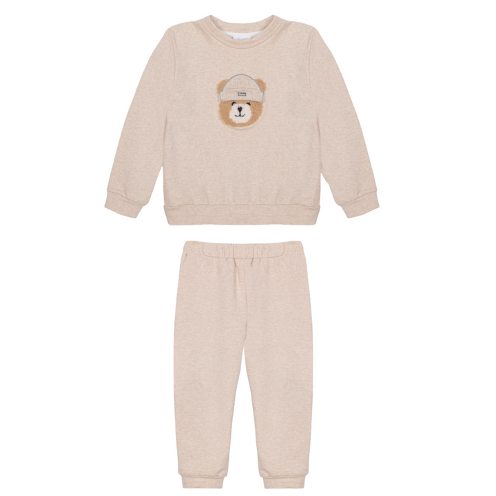 Joggingpak beer (Beige melange) - Patachou