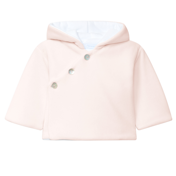 Jasje baby velours (lichtroze) - Laranjinha