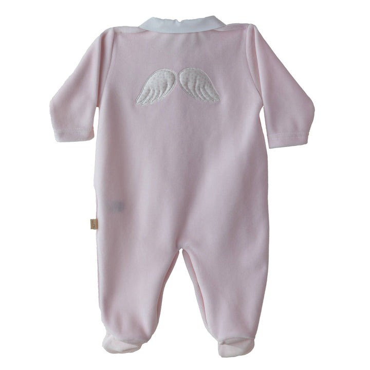 Babypakje wings velours (lichtroze) - Baby Gi