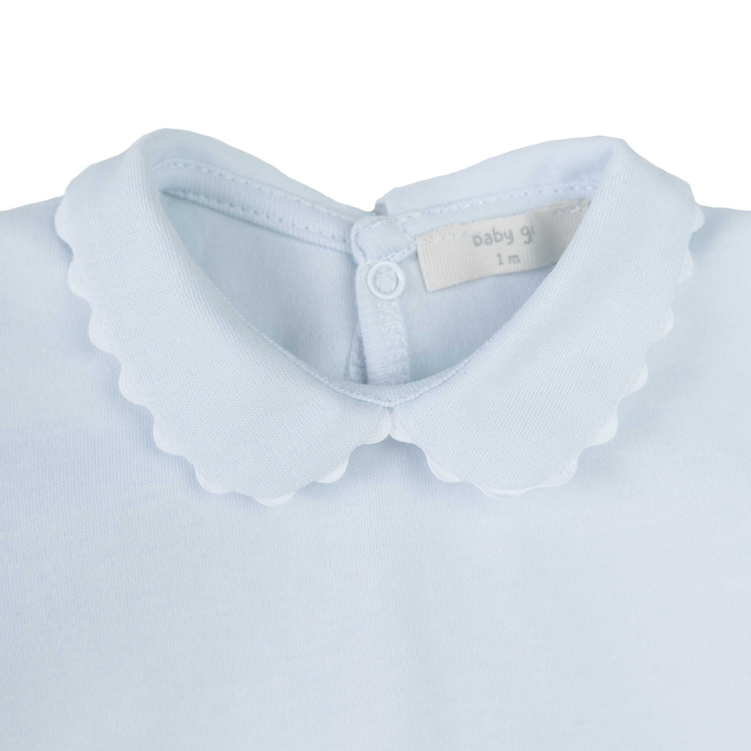 Body/romper serpetine kraagje (lichtblauw) - Baby Gi