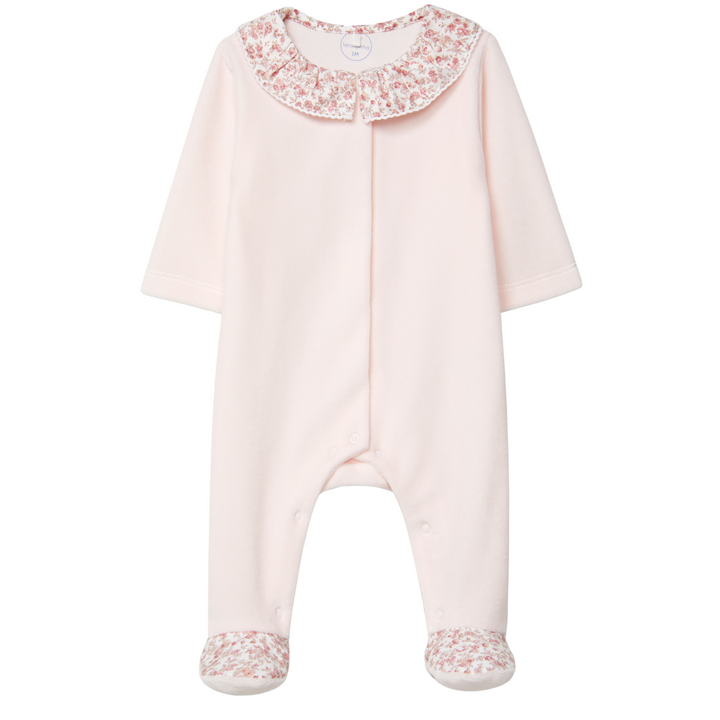 Babypakje floral print (peach pink) - Laranjinha