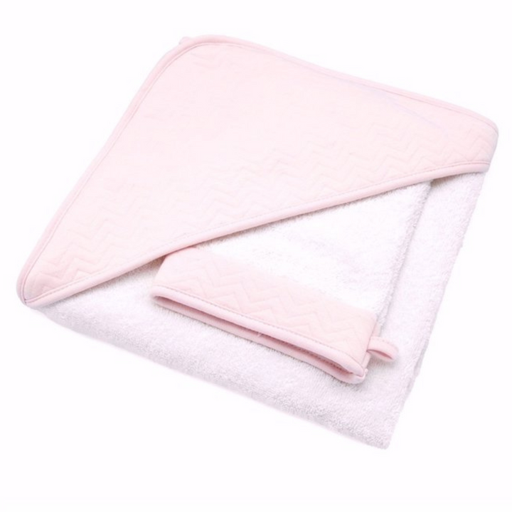 Badcape + washand Chevron (div. kleuren) - Poetree