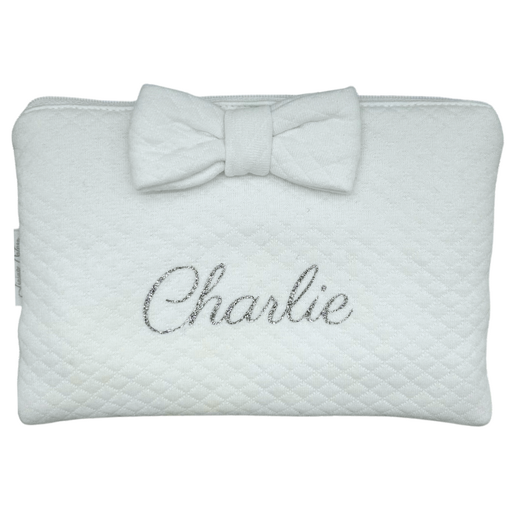 Toilettasje met strik (div. kleuren) - Little Mack