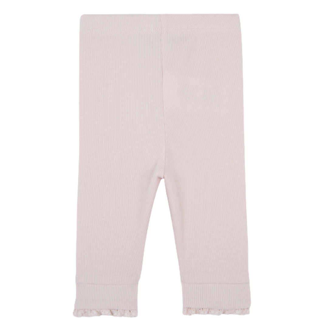 Legging rib met strik (Pale Pink) - Tartine et Chocolat