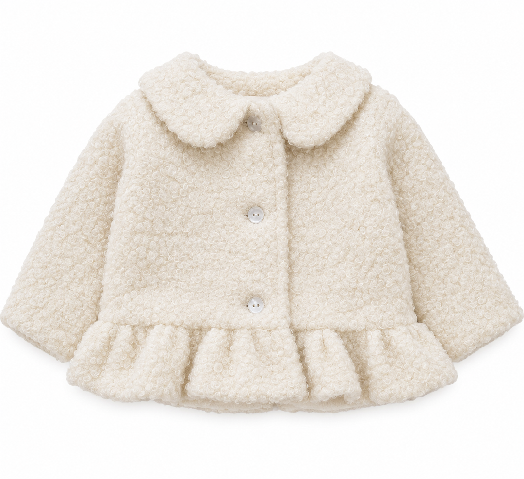 Deolinda Bouclé Jasje met Volant – Offwhite