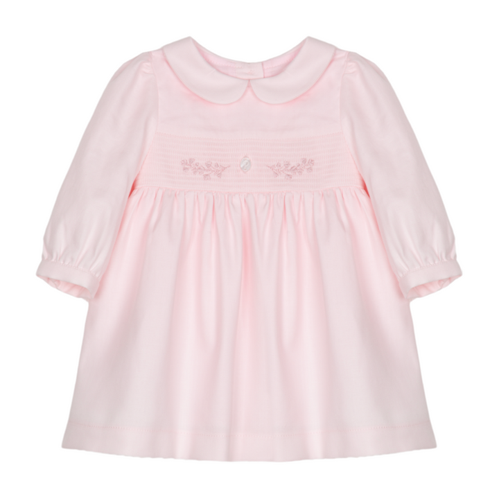 Jurk bloem borduursel (Lichtroze) - Patachou