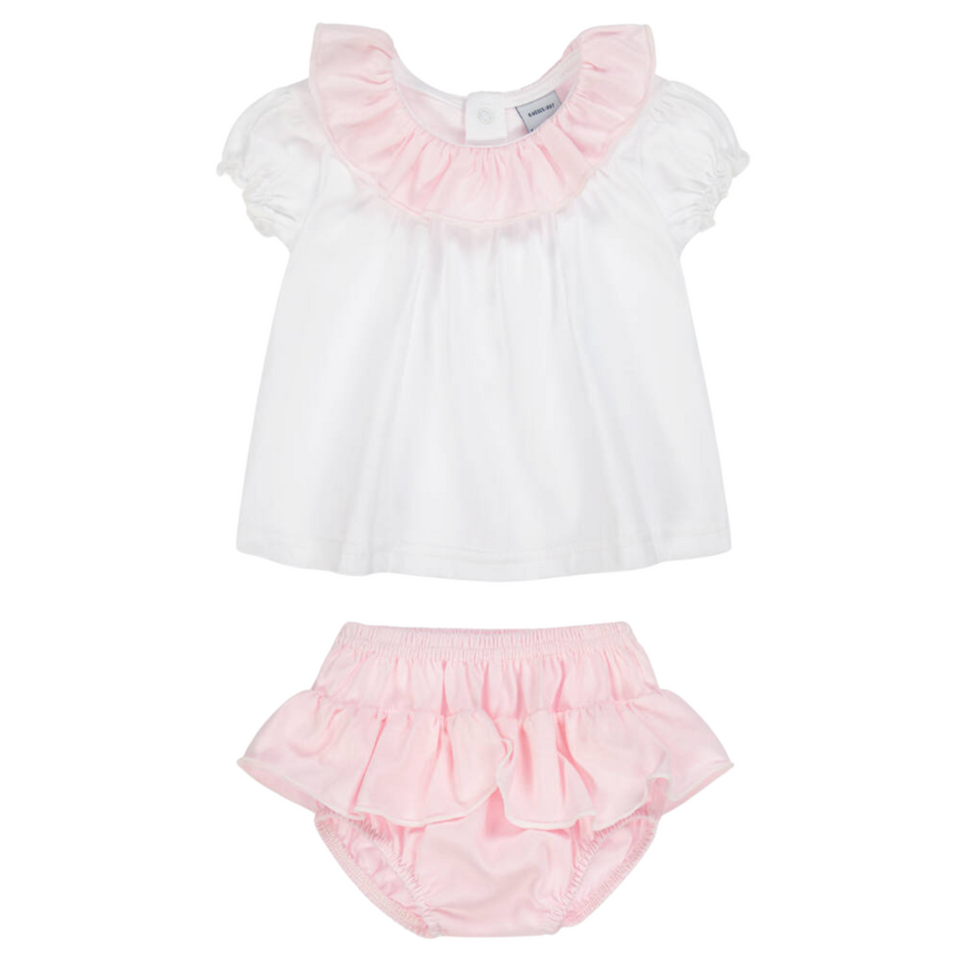 2-Delige Frilly set  (lichtroze) - Babidu