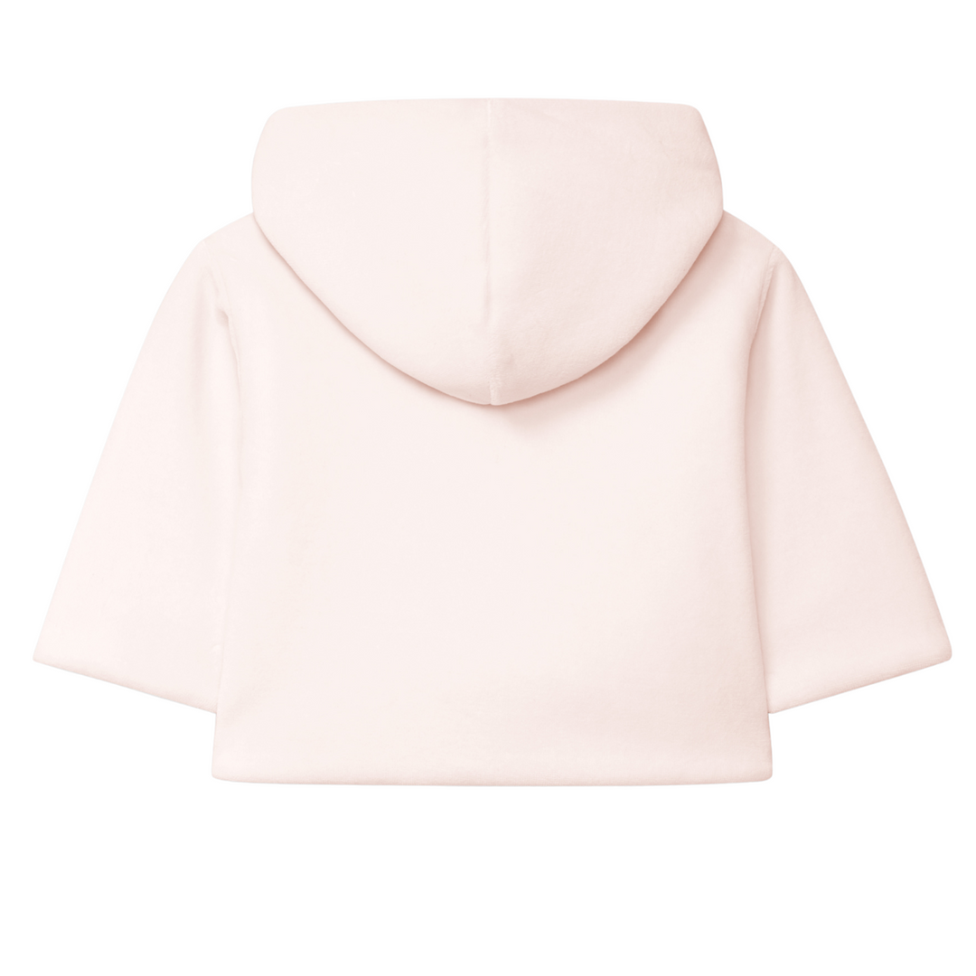 Jasje baby velours (lichtroze) - Laranjinha