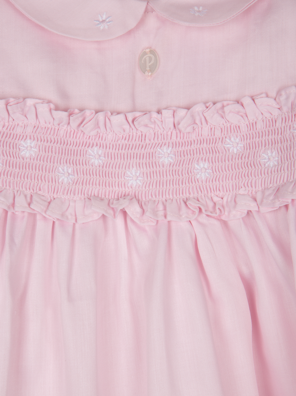 Jurk katoen satijn smok (lichtroze) - Patachou