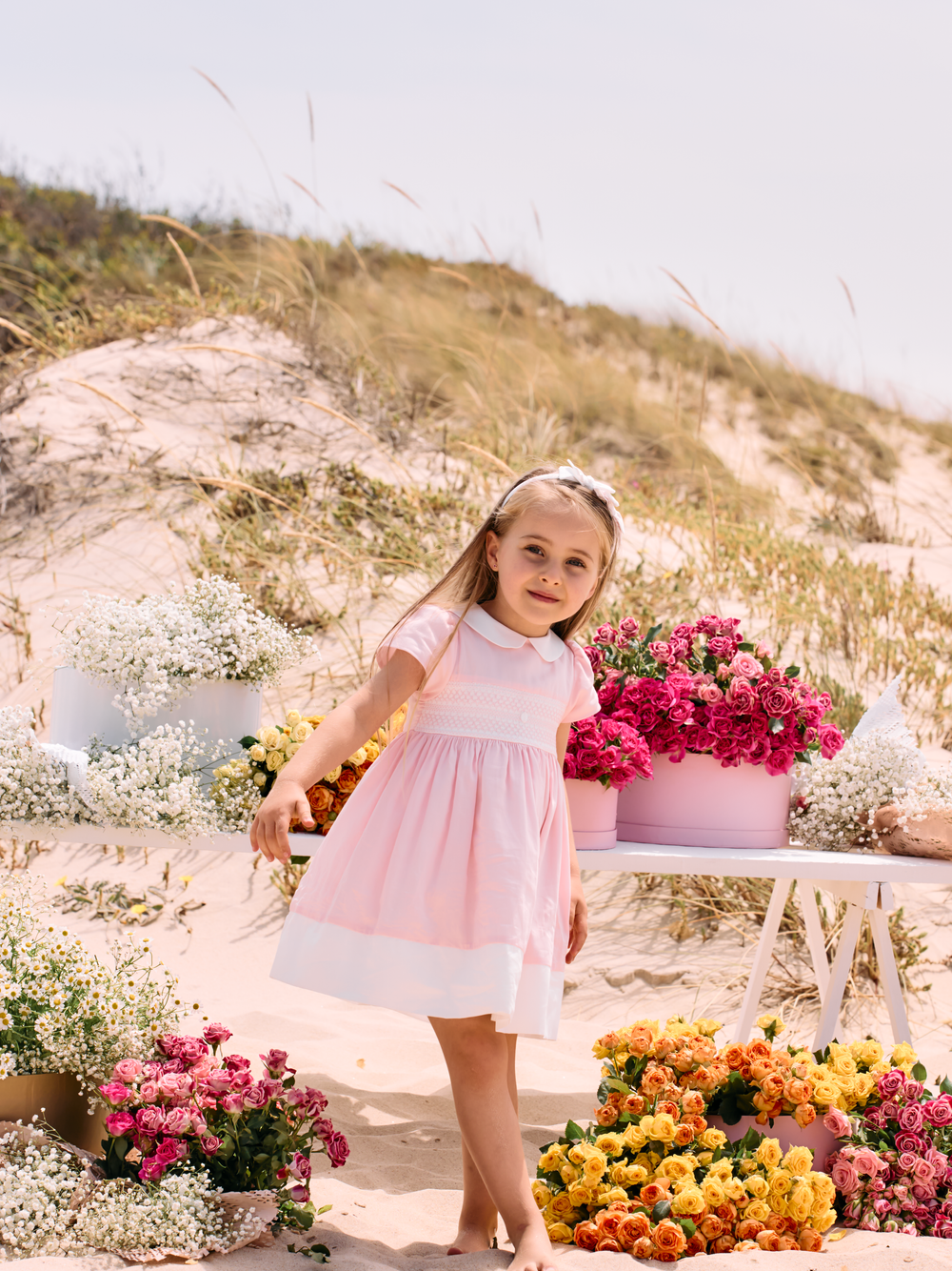 Jurk satin pale pink - Patachou