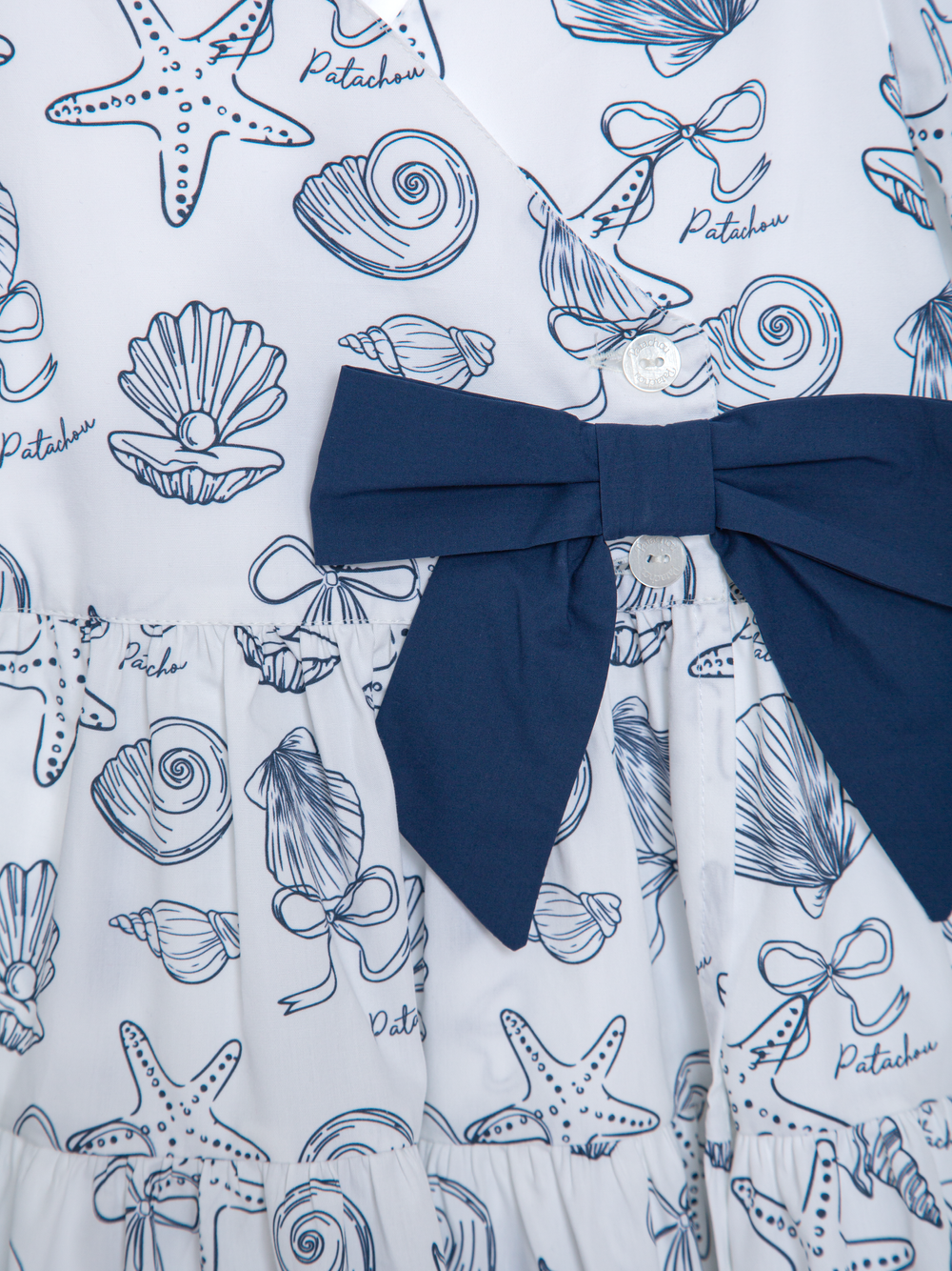 Jurk Poplin Seashells print - Patachou