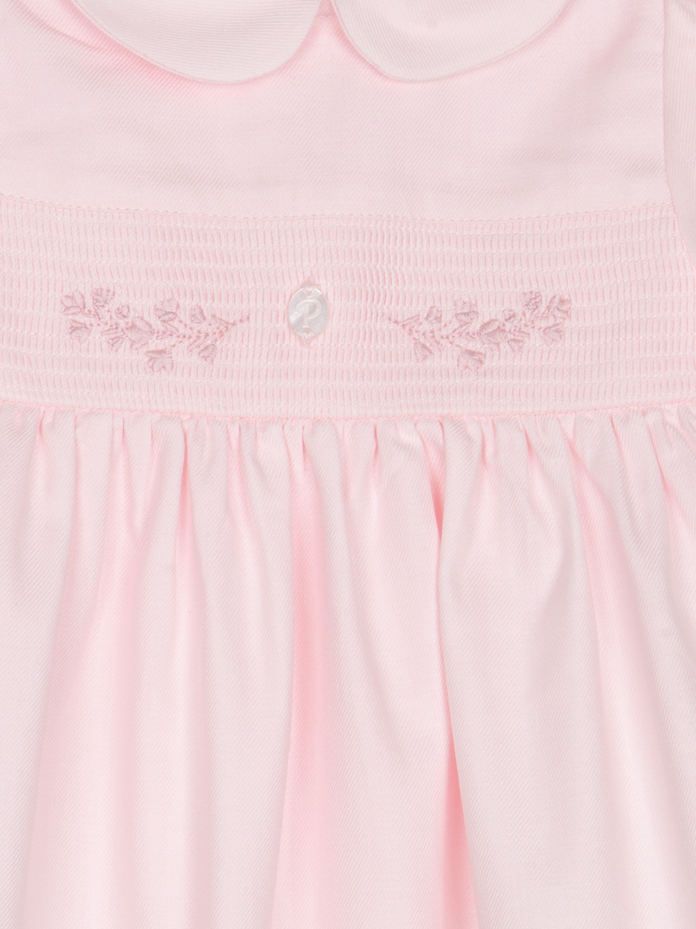 Jurk bloem borduursel (Lichtroze) - Patachou