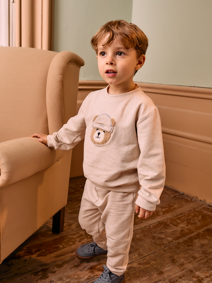 Joggingpak beer (Beige melange) - Patachou