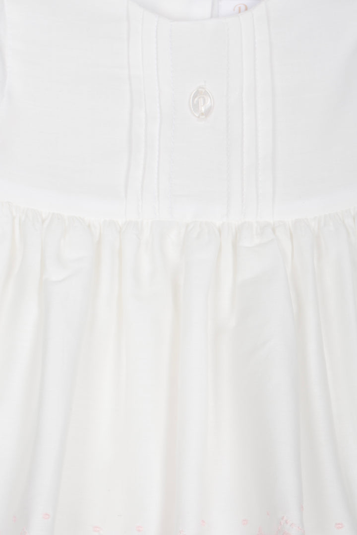 Jurkje glansktoen broderie - Patachou