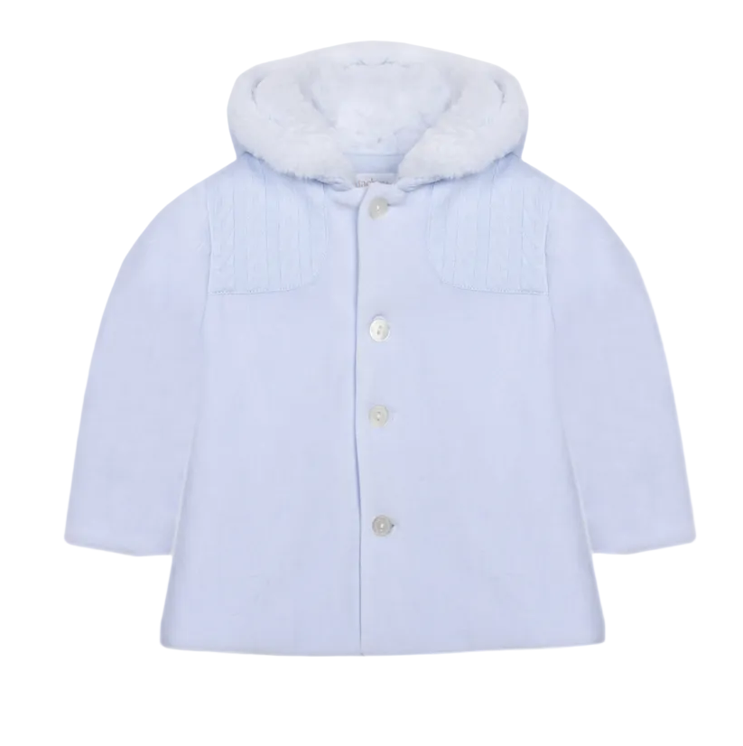 Patachou Velours Babyjasje met Kabeldetails & Capuchon