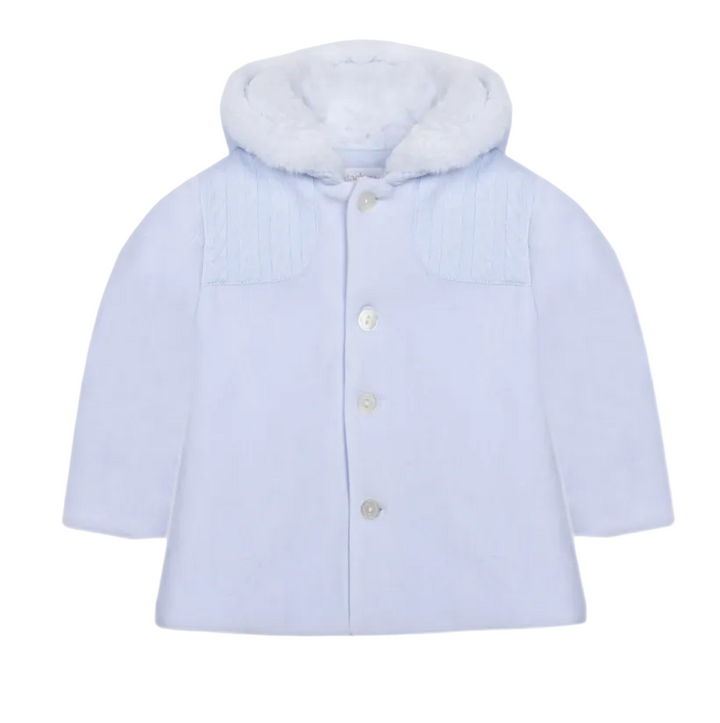 Patachou Velours Babyjasje met Kabeldetails & Capuchon