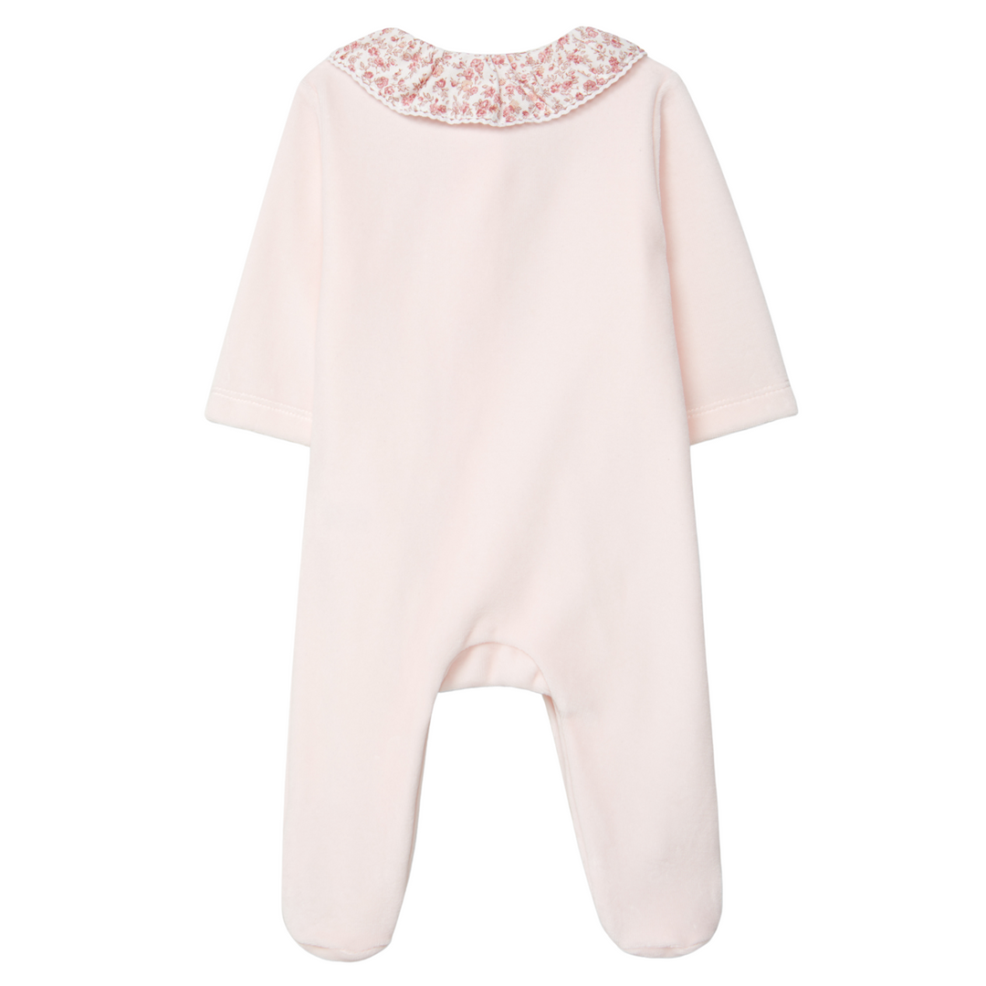 Babypakje floral print (peach pink) - Laranjinha