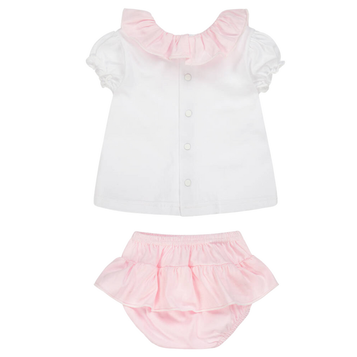 2-Delige Frilly set  (lichtroze) - Babidu